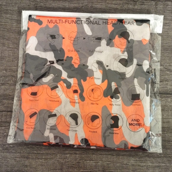 5 Pieces Neck Gaiter Multifunctional Headband - Picture 3 of 9